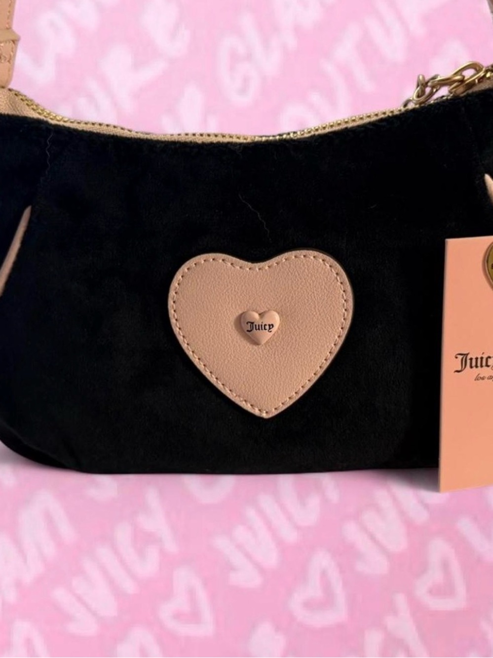 Juicy Couture New Love Chapter Mini Shoukder Bag Twig Scottie Dogs - Liquorice - Picture 8 of 8